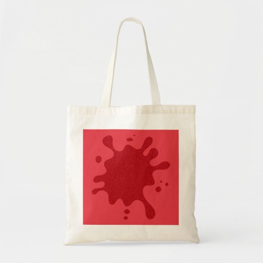 Benutzerdefinierte rote Spritz-Tasche – Editierbar Tragetasche (Vorne)