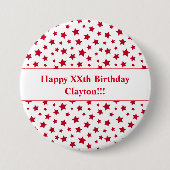 Benutzerdefinierte rote Sterne mit der Schaltfläch Button (Vorderseite)