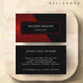 Benutzerdefinierte rote Streifen Schwarz-weißer Pu Visitenkarte