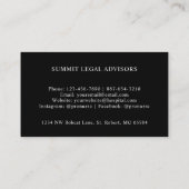 Benutzerdefinierte rote Streifen Schwarz-weißer Pu Visitenkarte (Rückseite)