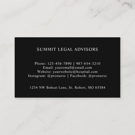 Benutzerdefinierte rote Streifen Schwarz-weißer Pu Visitenkarte (Rückseite)