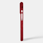 Benutzerdefinierte rote tropfende Farbe über Gold Case-Mate iPhone Hülle (Rückseite / Links)