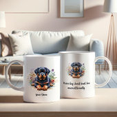 Benutzerdefinierte Rottweiler-Tasse mit inspiriere Kaffeetasse