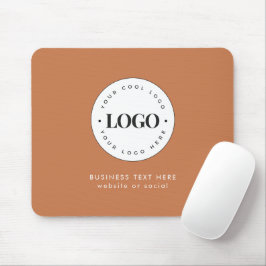 Benutzerdefinierte Round-Business-Logos und Textfi Mousepad