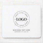 Benutzerdefinierte Round-Business-Logos und Textfi Mousepad (Vorne)