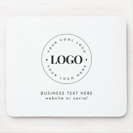 Benutzerdefinierte Round-Business-Logos und Textfi Mousepad (Vorne)
