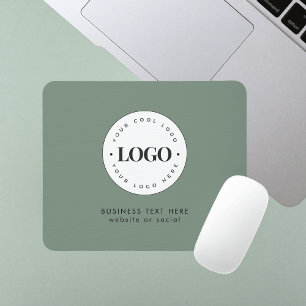 Benutzerdefinierte Round-Business-Logos und Textfi Mousepad