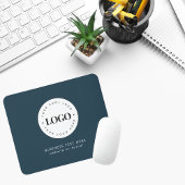 Benutzerdefinierte Round-Business-Logos und Textfi Mousepad