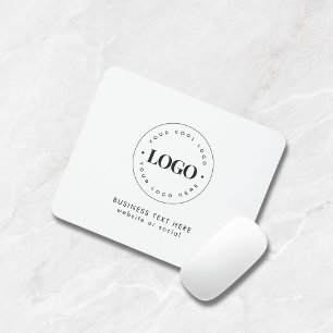 Benutzerdefinierte Round-Business-Logos und Textfi Mousepad