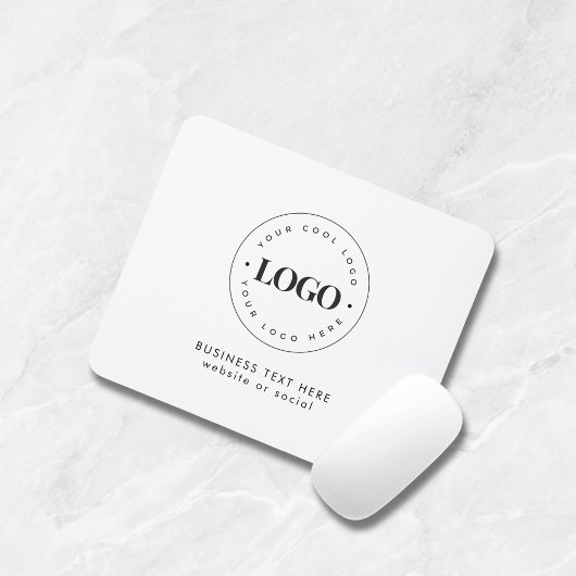 Benutzerdefinierte Round-Business-Logos und Textfi Mousepad