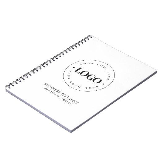 Benutzerdefinierte Round-Business-Logos und Textfi Notizblock (Linke Seite)