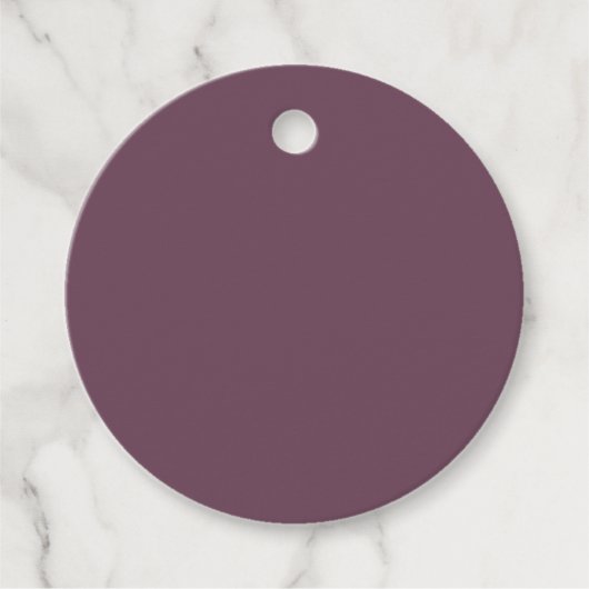 Benutzerdefinierte Round-Favor-Tags Geschenkanhänger (Vorderseite)