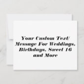 Benutzerdefinierte RSVP-Karten für Hochzeiten - Se RSVP Karte (Rückseite)