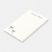 Benutzerdefinierte rubingewirbelte Hummingbird-Not Post-it Klebezettel (angewinkelt)