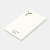 Benutzerdefinierte Ruby-throated Hummingbird Notes Post-it Klebezettel (angewinkelt)
