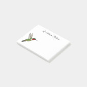 Benutzerdefinierte Ruby-throated Hummingbird Notes Post-it Klebezettel (angewinkelt)