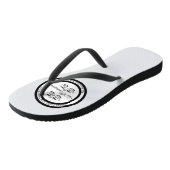 Benutzerdefinierte Rückgabe an Adressflaps Badesandalen (Schrägansicht)