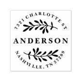 Benutzerdefinierte Rücksendeadresse Briefmarke mit Permastempel (Design)