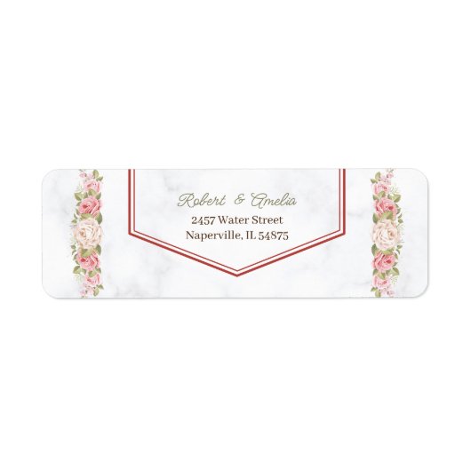 Benutzerdefinierte Rücksendeadresse der Blume für  (Vorne)