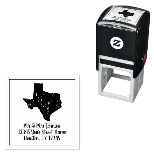 Benutzerdefinierte Rücksendeadresse des Vintagen T Permastempel (Beispiel)