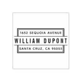 Benutzerdefinierte Rücksendeadresse eines rechteck Gummistempel (Prägung)