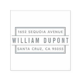 Benutzerdefinierte Rücksendeadresse eines rechteck Permastempel