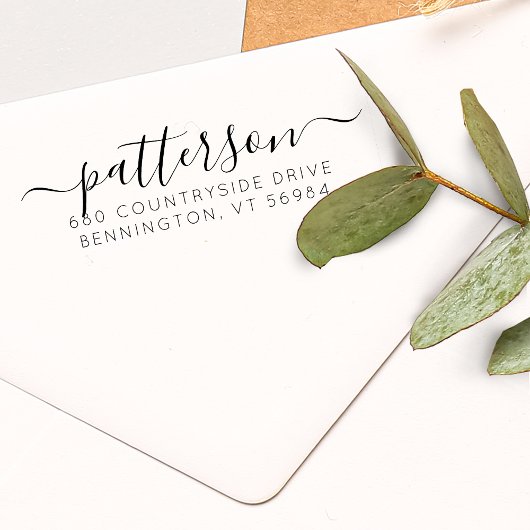 Benutzerdefinierte Rücksendeadresse für elegante S Permastempel