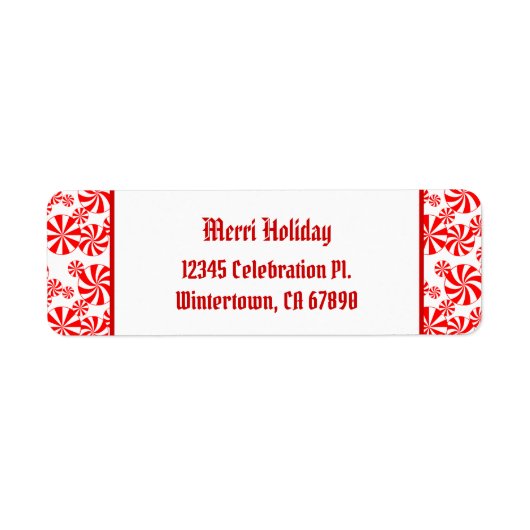 Benutzerdefinierte Rücksendeadresse für Red White (Vorne)