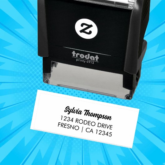 Benutzerdefinierte Rücksendeadresse Permastempel