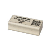 Benutzerdefinierte Rücksendeadresse QR-Code-Briefm Gummistempel (Stempel)