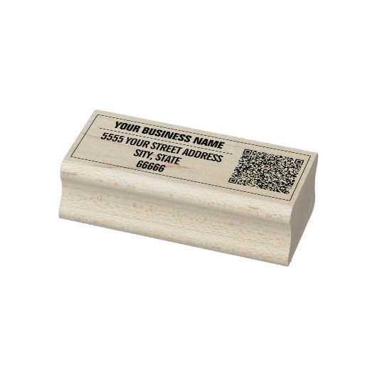 Benutzerdefinierte Rücksendeadresse QR-Code-Briefm Gummistempel (Stempel)