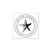 Benutzerdefinierte Rücksendeadresse von Nautic Sta Gummistempel (Prägung)