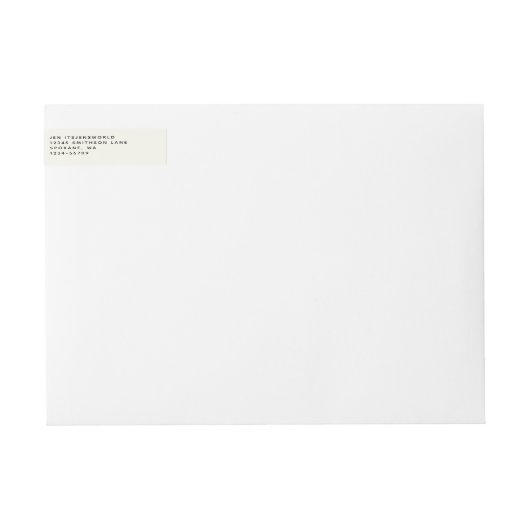 Benutzerdefinierte Rücksendeadresse Wunderbar Neue (Vorderseite)