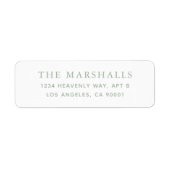 Benutzerdefinierte Rücksendeadressen-Aufkleber (Vorne)