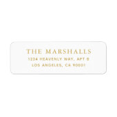 Benutzerdefinierte Rücksendeadressen-Aufkleber (Vorne)