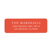 Benutzerdefinierte Rücksendeadressen-Aufkleber (Vorne)