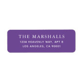 Benutzerdefinierte Rücksendeadressen-Aufkleber (Vorne)