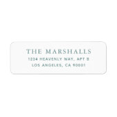 Benutzerdefinierte Rücksendeadressen-Aufkleber (Vorne)