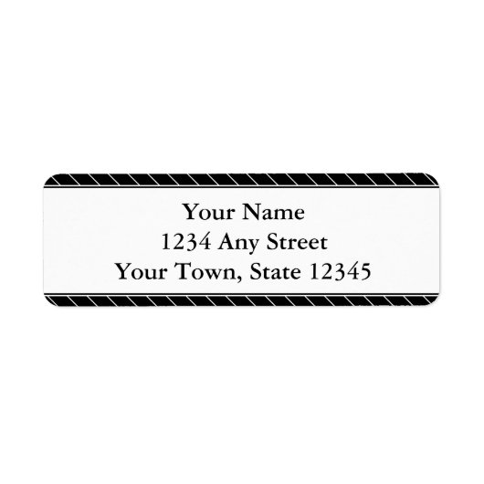 Benutzerdefinierte Rücksendeadressen-Aufkleber - S (Vorne)