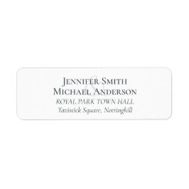 Benutzerdefinierte Rücksendeadressen-Aufkleber Vor