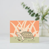 Benutzerdefinierte russische Tortoise Postkarte (Stehend Vorderseite)