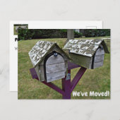 Benutzerdefinierte rustikale Änderung der Adresse  Postkarte (Vorne/Hinten)