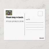 Benutzerdefinierte rustikale Änderung der Adresse  Postkarte (Rückseite)