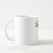 Benutzerdefinierte Rustikale Boho-Blumen-Hochzeits Kaffeetasse (Links)
