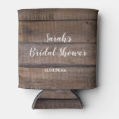 Benutzerdefinierte rustikale Brautparty-Favoriten Dosenkühler (Vorderseite)