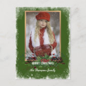 Benutzerdefinierte rustikale Grußkarte Postkarte (Vorderseite)