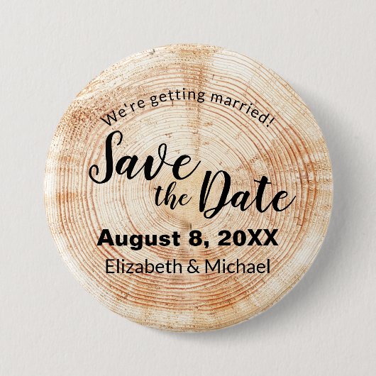 Benutzerdefinierte rustikale Holzschnitt-Festplatt Button (Vorderseite)