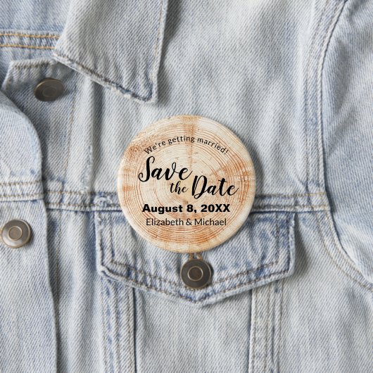 Benutzerdefinierte rustikale Holzschnitt-Festplatt Button (Beispiel)