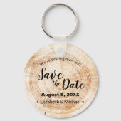 Benutzerdefinierte rustikale Holzschnitt-Festplatt Schlüsselanhänger (Rückseite)