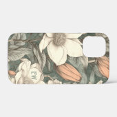 Benutzerdefinierte Rustikale Magnolien Gemalte Flo Case-Mate iPhone Hülle (Rückseite (Horizontal))